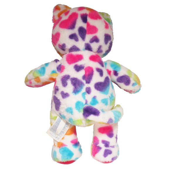 Lisa Frank, Rainbow, Heart Cat, Build-a-Bear, Stuffed Animal, Colorful Plush - Picture 3 of 3